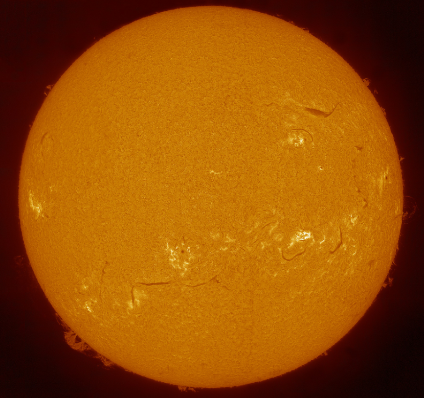 Image d'éruption solaire